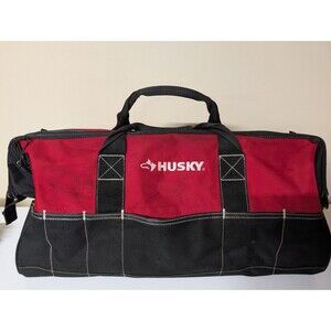 Husky 24 in. Tool Bag 26 Pocket Zippered with Shoulder Strap
